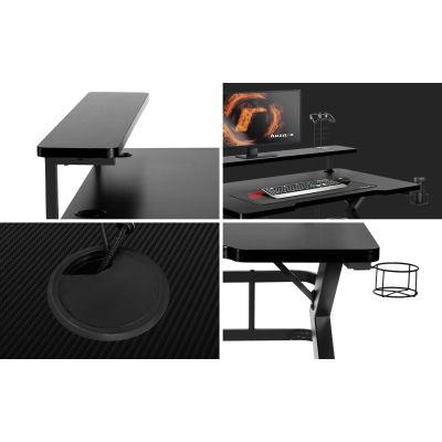 17. HZ-Hero 5.0 Black Gaming Desk