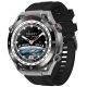2. VELTORI VT100-1 Smartwatch + Black Silicone Strap + Black Eco Leather