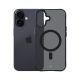 4. 3mk Smoke MagCase for iPhone 17 - Black Semi-Transparent