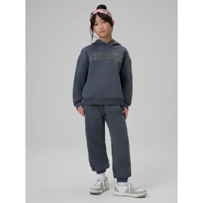 6. Girls' loose sweatshirt with hood 4F 4FJRSS26TSWSF2627-22S