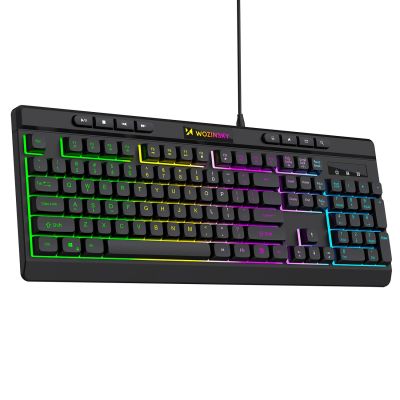 2. Wozinsky WKG-1044 Wired Backlit Membrane Gaming Keyboard - Black
