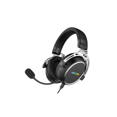 8. HATOR Hypergang 3 USB Wired & Wireless Headband Gaming Headset USB Type-C / USB Type-A Bluetooth Black
