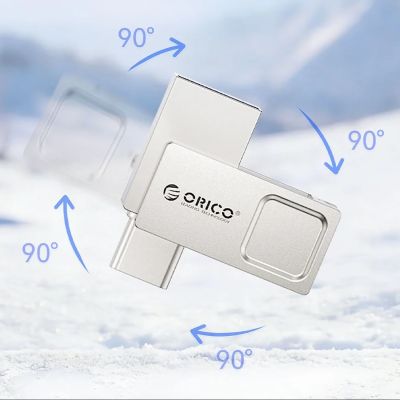 5. Orico U301 32GB USB-A USB-C USB 3.2 Gen 1 Pendrive - Silver
