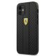 Ferrari FESNECHCP12SBK iPhone 12 mini 5.4" black/black hardcase On Track PU Carbon