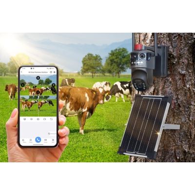 7. Dual 4G Outdoor Camera 3MP+3MP + Solar Panel Technaxx TX-329