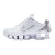 Nike SHOX TL Metallic Silver Men's Sports Shoes White - AV3595-100