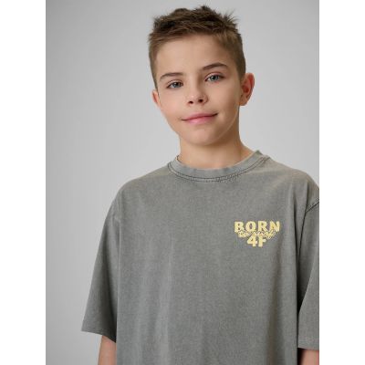 3. Boy's cotton T-shirt 4F 4F4FJRSS26TTSHM3906-25S