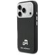 2. Karl Lagerfeld Karl & Choupette Head Pins Saffiano MagSafe Case for iPhone 17 Pro Max - Black
