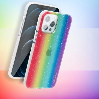 5. Kingxbar Ombre Case Back Cover for iPhone 12 Pro Max multicolour
