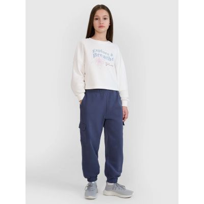 2. Girls' jogger sweatpants 4F 4FJWSS25TTROF1135-22S