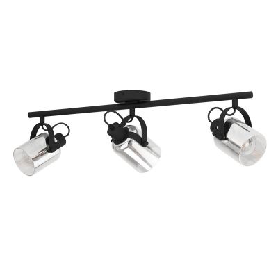 3. BERREGAS 3XE27 spotlight black/chrome