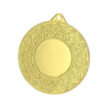 Gold medal with space for a 25 mm emblem - steel