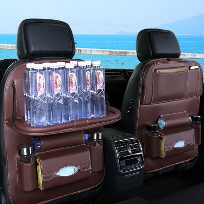 6. Car seat organizer seat protector seat cover shelf mini car table black