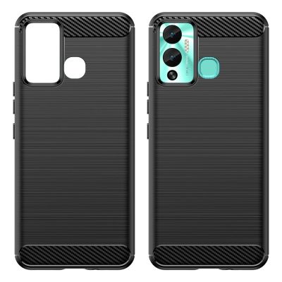 8. Carbon Case case for Infinix Hot 12 Play NFC / Hot 12 Play flexible silicone carbon cover black