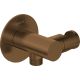 Round angle connector with handset holder