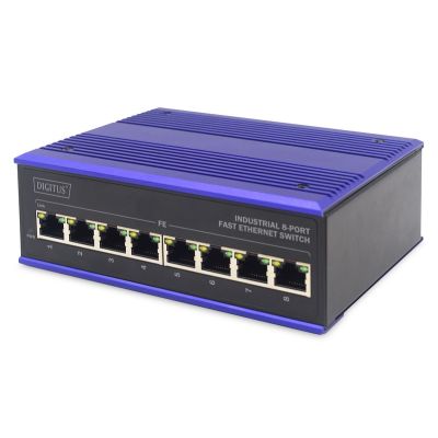 ASSMANN Electronic DN-650106 Fast Ethernet Network Switch (10/100) Black, Blue