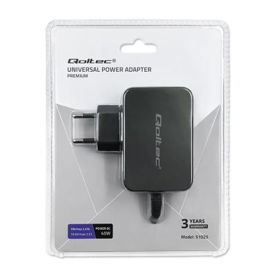 7. QOLTEC UNIVERSAL POWER SUPPLY 45W | 8 PLUGS