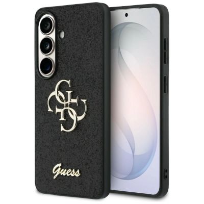 Guess Fixed Glitter Big 4G Metal Logo case for Samsung Galaxy S26 - black