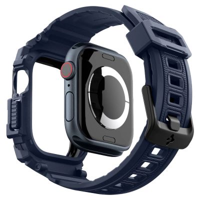 8. Spigen Rugged Armor "Pro" Apple Watch Strap 46mm - Blue