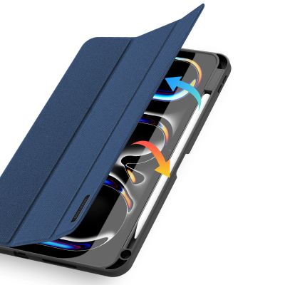9. Dux Ducis Domo case with flap and smart sleep for Xiaomi Pad 6 / 6 Pro - blue