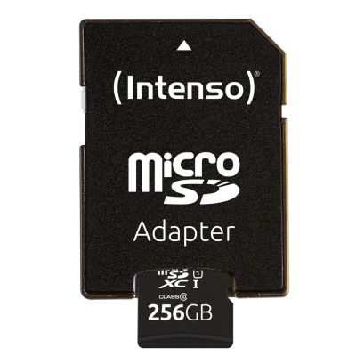4. Intenso microSD Card UHS-I Premium 256 GB Class 10
