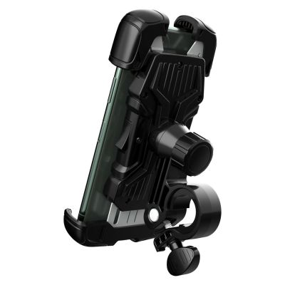 2. Wozinsky strong phone holder for bicycle, motorcycle, scooter handlebars, black (WBHBK6)