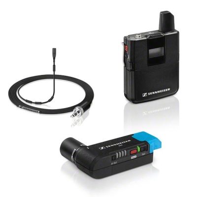 Sennheiser AVX-MKE2 SET - Wireless camera system with miniature transmitter and professional MKE2 mic, fully automatic