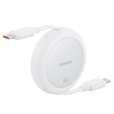 2. Baseus Free2Pull 60W USB-C Retractable Cable - USB-C 1m - White
