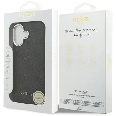 8. Guess 4G Classic Logo MagSafe case for iPhone 17 - black