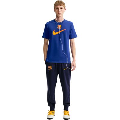 6. Nike FC Barcelona Swoosh Men's T-Shirt Blue IQ5042 455