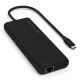 6. Satechi 13-in-1 USB-C Triple Display Multiport Adapter - USB-C adapter (1x Ethernet 1 Gbps, 3x USB-A 5 Gbps, 1x USB-A 10 Gbps, 2x USB-A 480 Mbps, 2x USB-C 10 Gbps 85W PD, 2x HDMI 2.0 4K@60Hz, DP 1.4 8K@60Hz, 3.5 mm Audio in/out) (black)