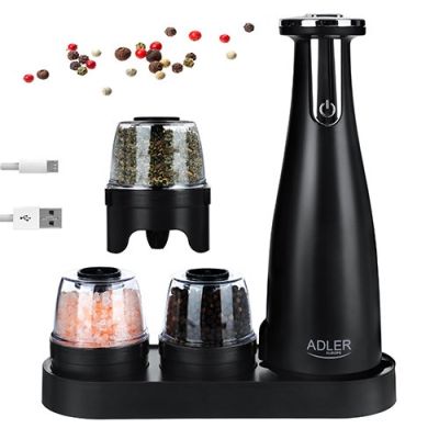 4. ADLER AD 4449b Spice Grinder Set Black