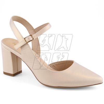 Sergio Leone W SK326C formal sandals, beige pearl 