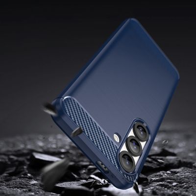 4. Carbon Case for Samsung Galaxy S25 - Blue