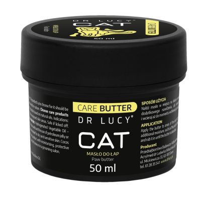 2. DR LUCY - CAT CARE BUTTER 50 ML NOURISHING CREAM BASED ON NATURAL OILS, SUPPORTS THE REGENERATION OF PAW PADS AND THE DAILY ACTIVITY OF THE CAT