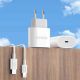 2. Dudao A14EUC PD 20W USB-C Wall Charger with Cable - White