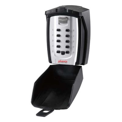 7. Phoenix Safe Co. KS0003C Key Cabinet Metal Black, Silver