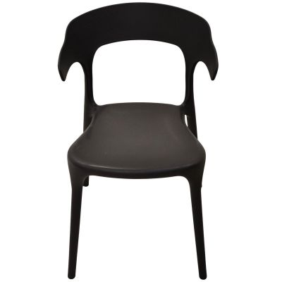 4. BLACK PLASTIC GARDEN CHAIR