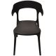 4. BLACK PLASTIC GARDEN CHAIR
