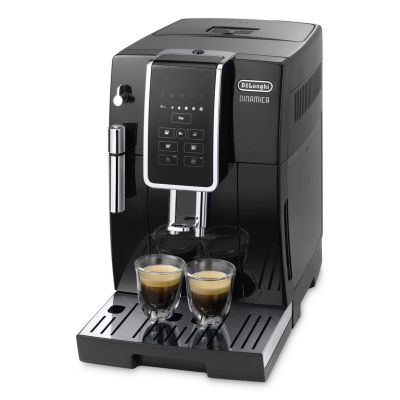 9. DeLonghi Dinamica ECAM 350.15.B (1450W; black) automatic espresso machine