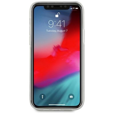 8. Guess Gold Chain Collection iPhone 12 Pro Max 6.7" Case - White