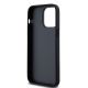 7. DKNY Leather Checkered Mono Pattern & Printed Stripes Case for iPhone 14 Pro Max - Black