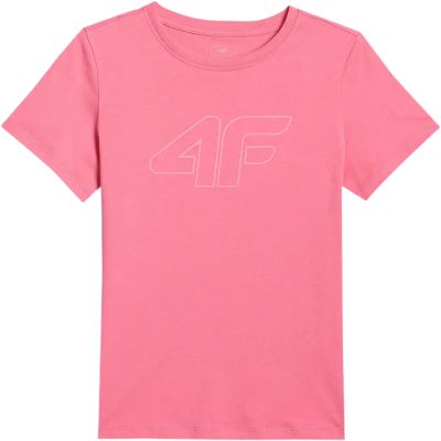 2. T-shirt for girls 4F F3004 pink 4FJWSS26TTSHF3004 54S