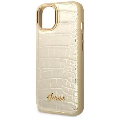 6. Guess GUHCP14MHGCRHD iPhone 14 Plus 6.7 "gold / gold hardcase Croco Collection