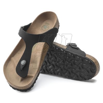 7. Birkenstock Gizeh Birko-Flor Women's Narrow Black Flip-Flops for Narrow Feet Vegan Black (1020487)