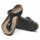 7. Birkenstock Gizeh Birko-Flor Women's Narrow Black Flip-Flops for Narrow Feet Vegan Black (1020487)