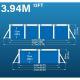 8. RECTANGULAR FRAME POOL SUPER STRONG 394x207x80CM 17723