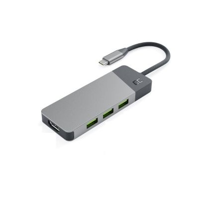 10. GREEN CELL HUB USB-C ADAPTER GC CONNECT 7IN1 (3XUSB 3.1, HDMI 4K 60HZ, USB-C PD 85W, MICROSD/SD)