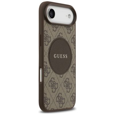 4. Guess 4G Circle Classic Logo MagSafe case for iPhone Air - brown
