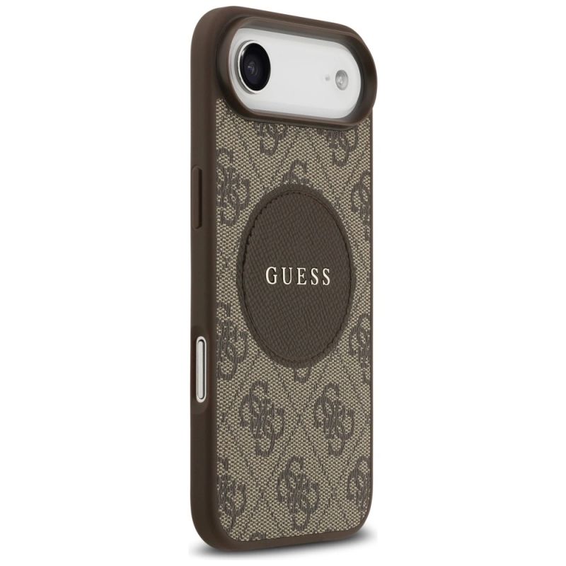 4. Guess 4G Circle Classic Logo MagSafe case for iPhone Air - brown